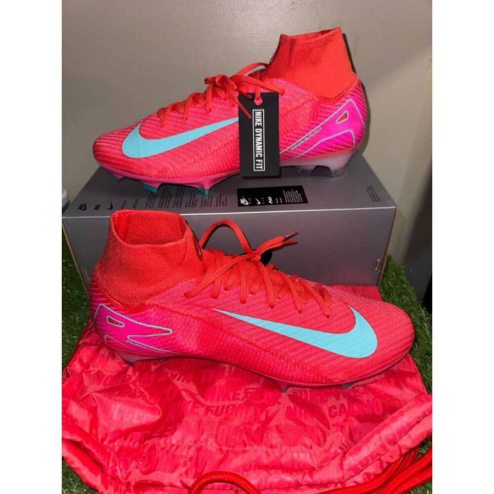 Men 12 Nike Zoom Mercurial Superfly 10 Elite FG Soccer "Mad Energy" FQ1454-800